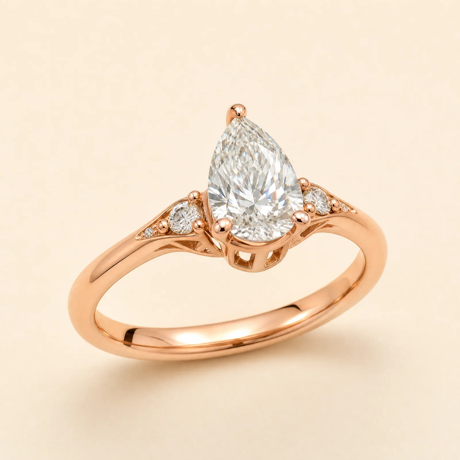 Maelle Pear Lantern Ring — official catalogue photo