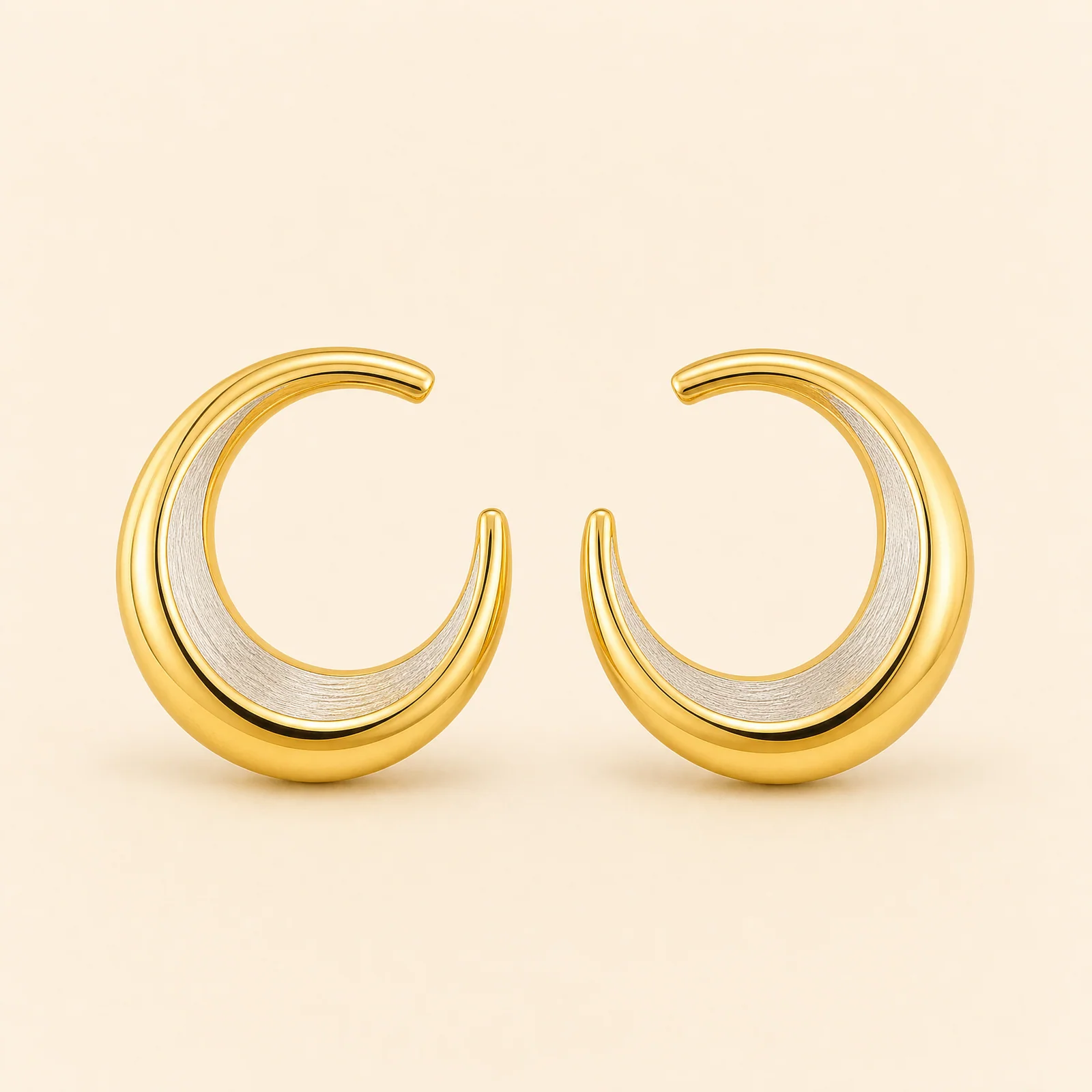 Solstice Crescent Hoop Earrings — official catalogue photo