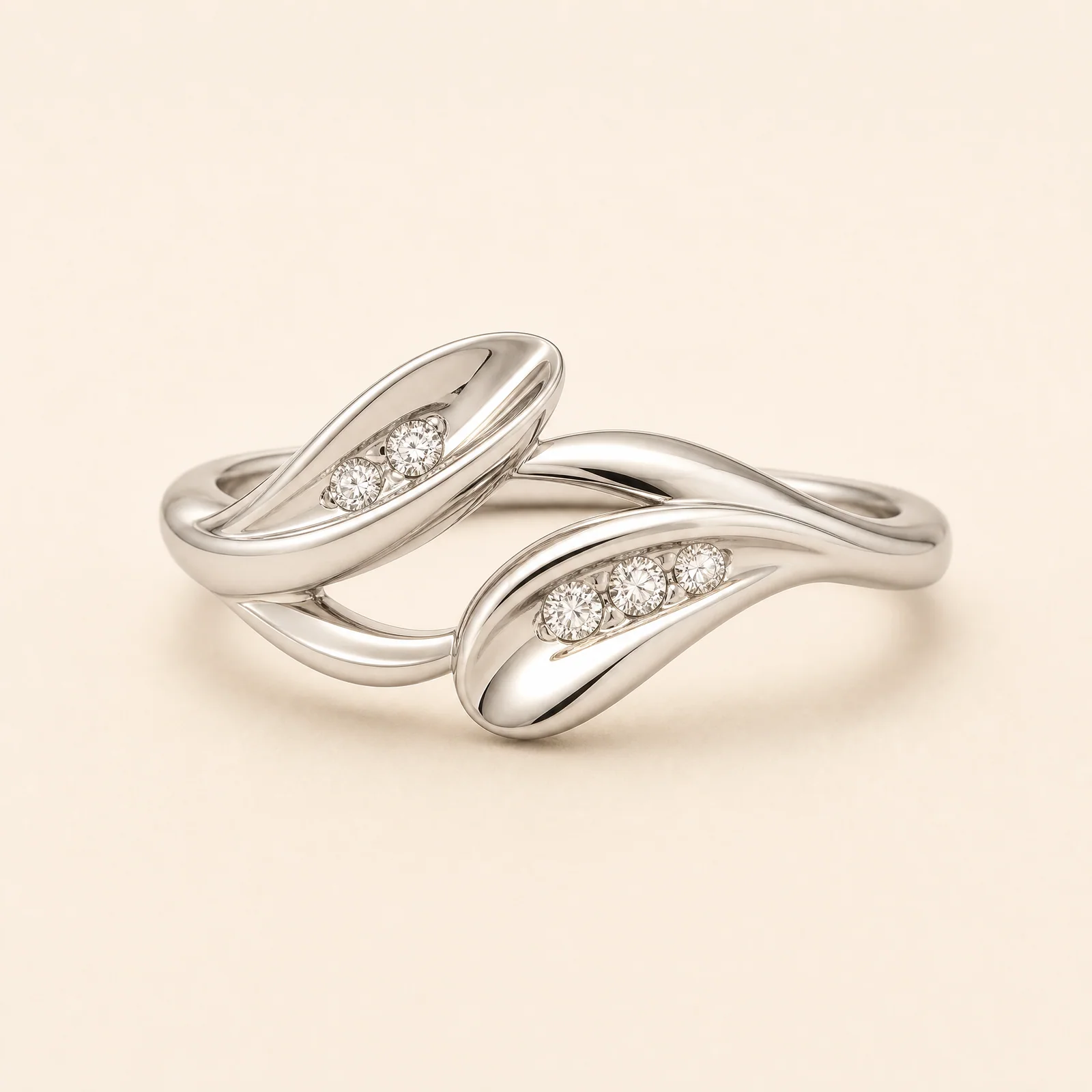 Solstice Ribbon Petal Ring — official catalogue photo