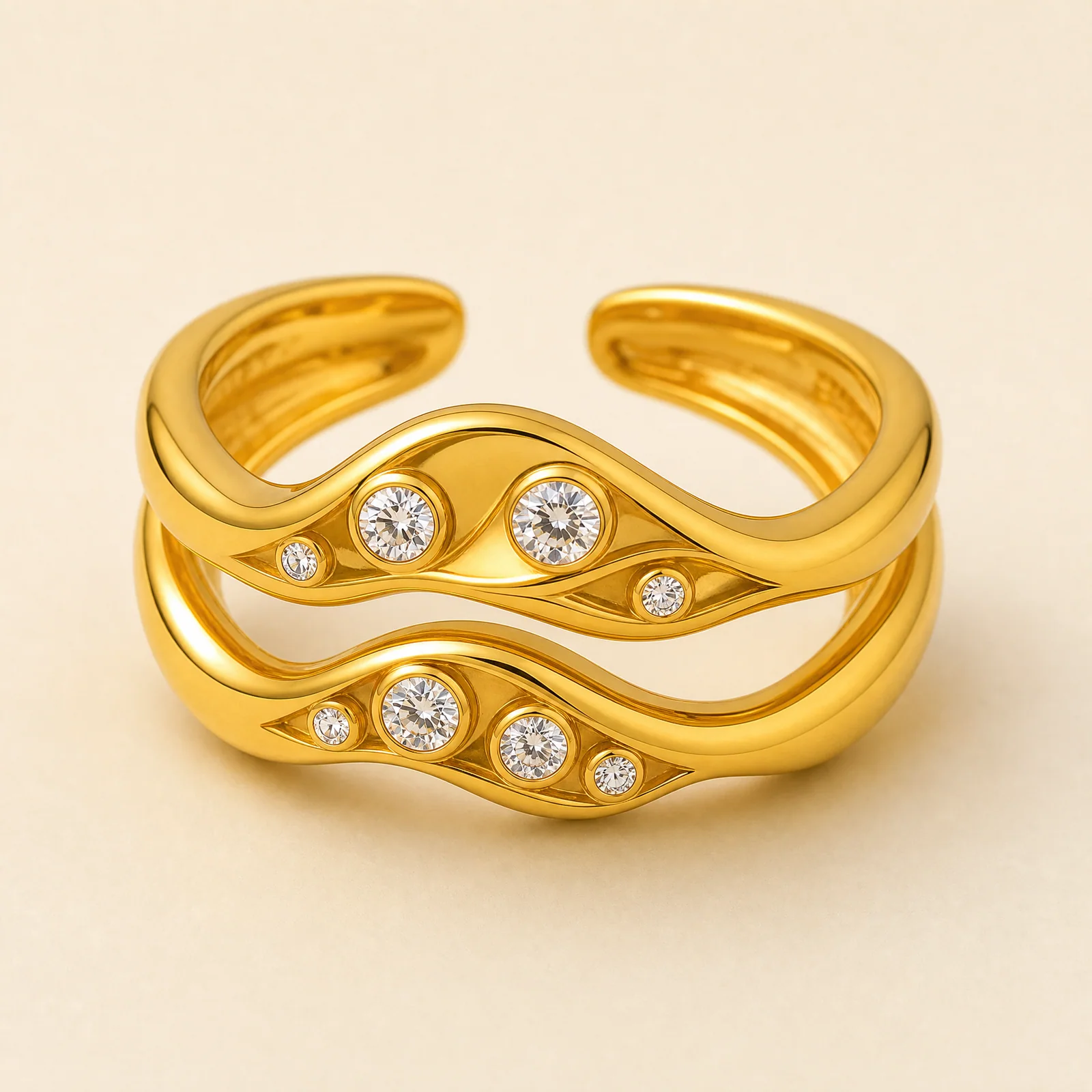 Nocturne Ribbon Petal Ring — official catalogue photo
